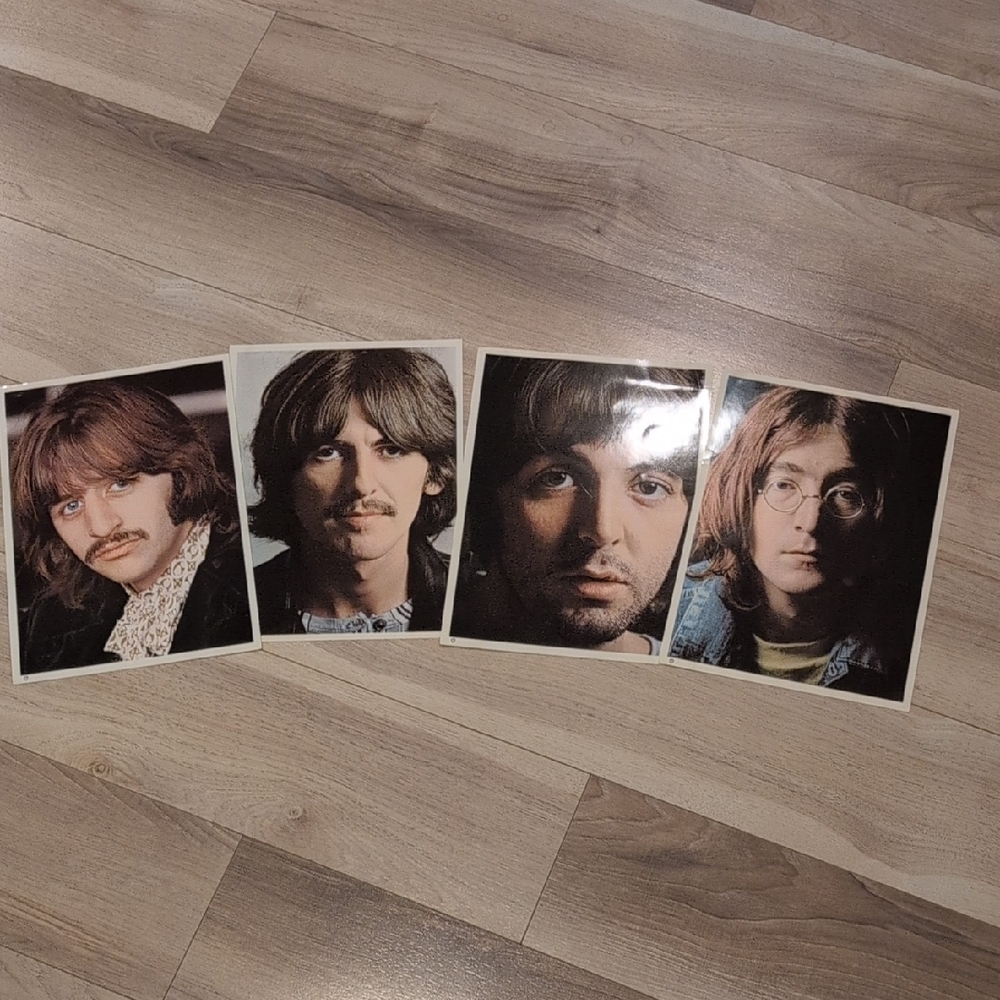 Large The Beatles Original White Album Portrait Prints